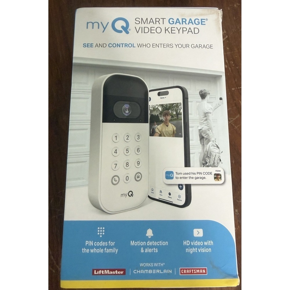 Chamberlain myQ Smart Garage Video Keypad - White MYQ-K40TXXW